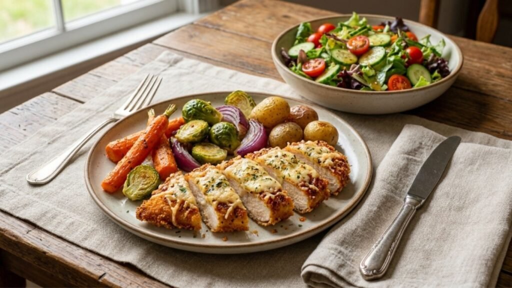Crispy Parmesan Pickle Chicken