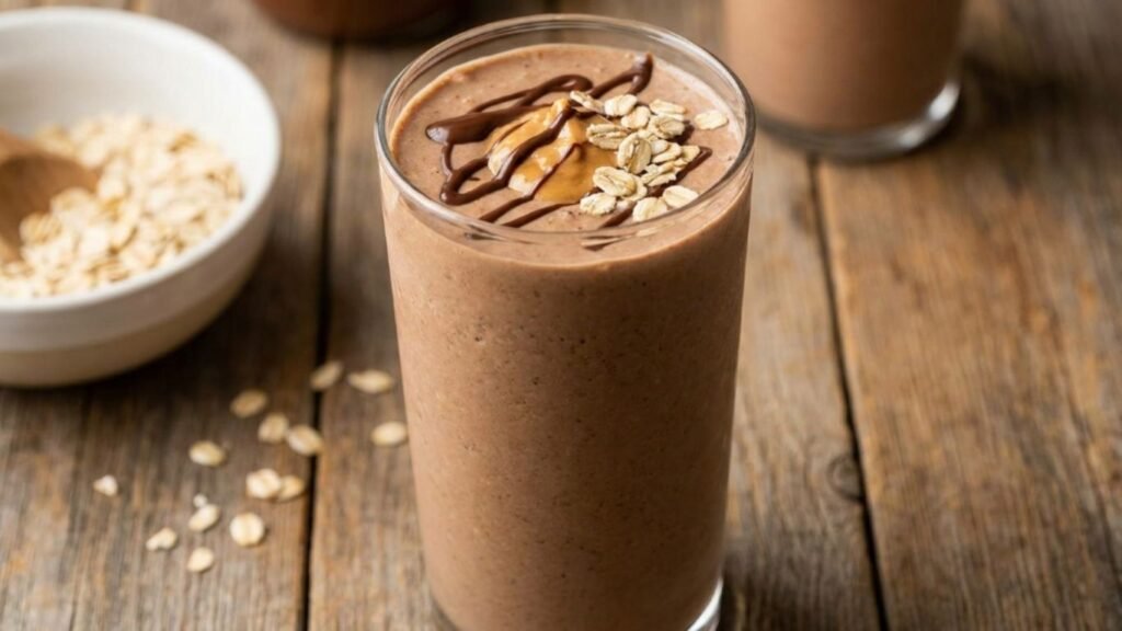 Peanut Butter Chocolate Oat Smoothie