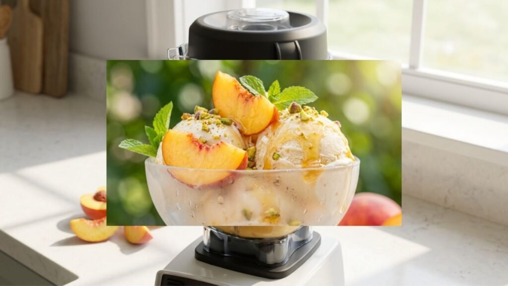 Peach & Honey Ice Cream Recipe