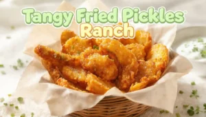 Tangy Fried Pickles Ranch Dip