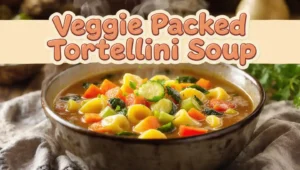 Veggie Packed Tortellini Soup