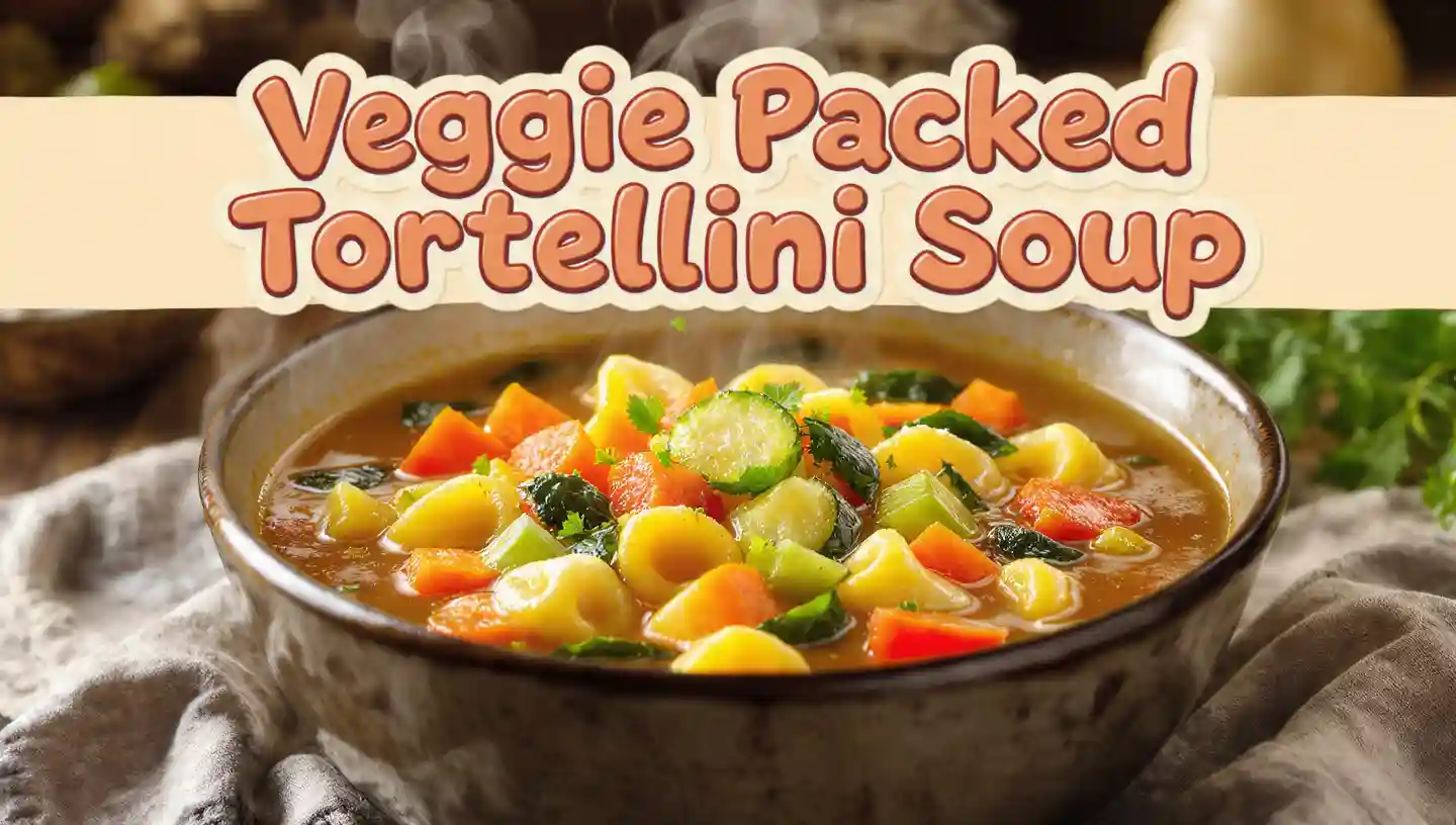 Veggie Packed Tortellini Soup