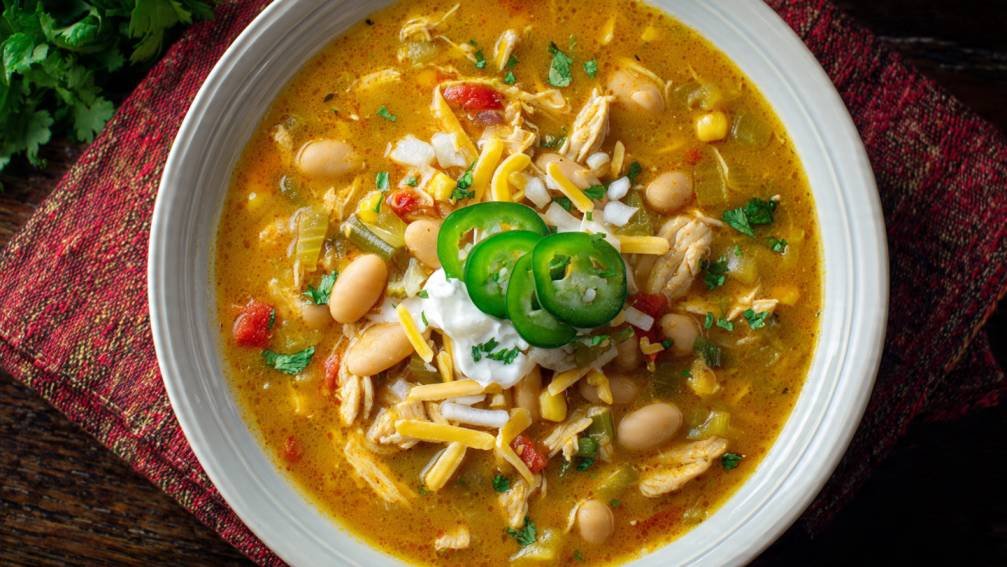 Crockpot Cajun White Chicken Chili Recipe