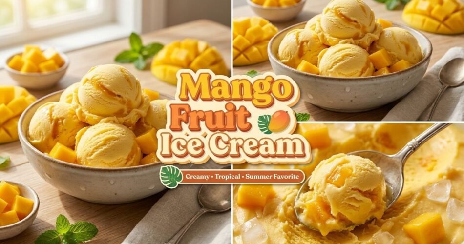 Mango Fruit Ice Cream Recipe
