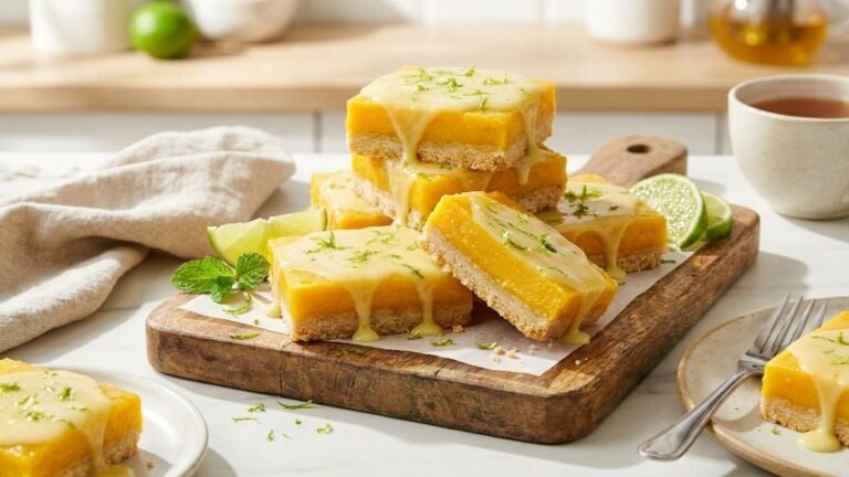 Mango Bars with Lime Glaze (Easy & Irresistible)