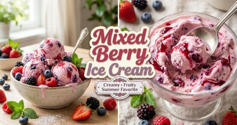 Mixed Berry Ice Cream Recipe