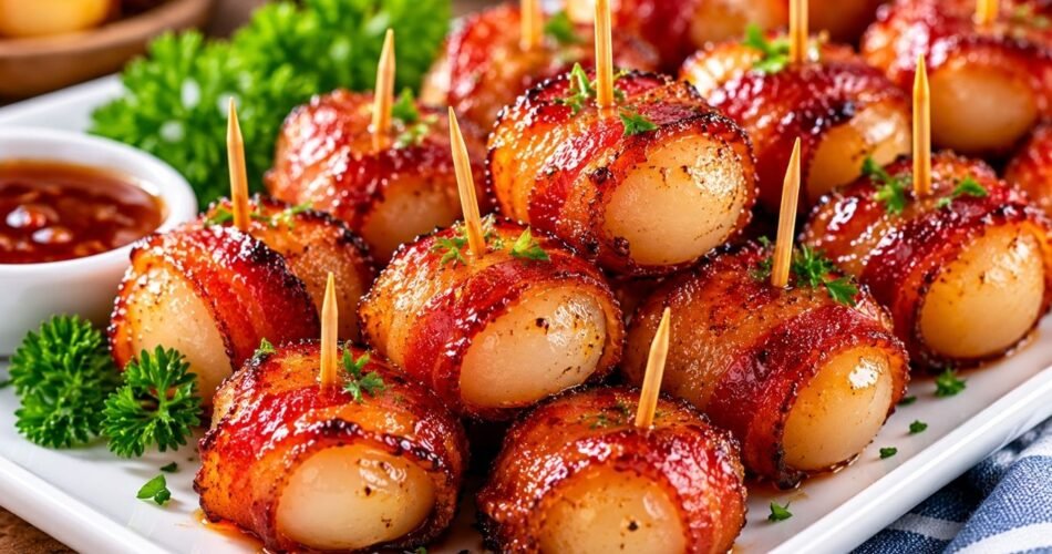Bacon Wrapped Water Chestnuts