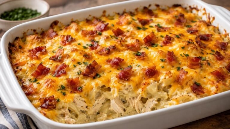 Chicken Bacon Ranch Casserole (Easy 45-Minute Recipe!)