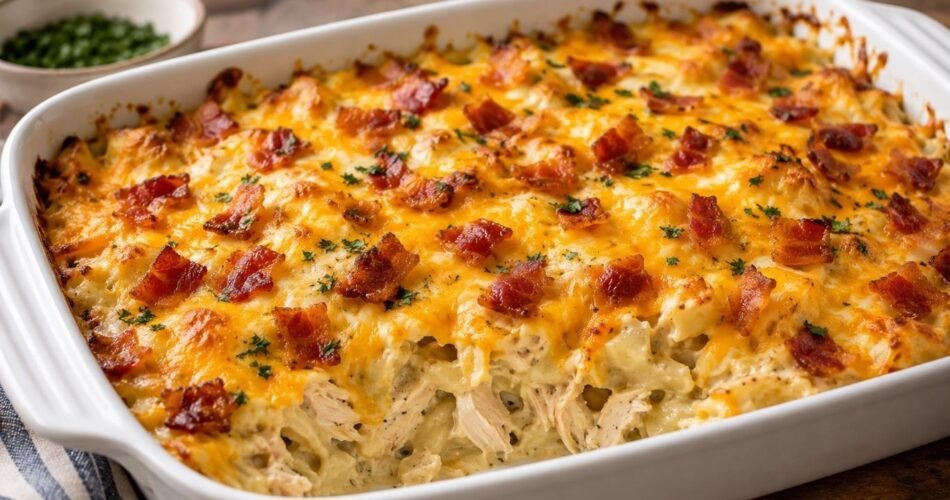 Chicken Bacon Ranch Casserole