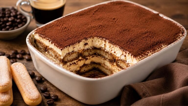 Classic Tiramisu Recipe – Easy, Authentic & Foolproof