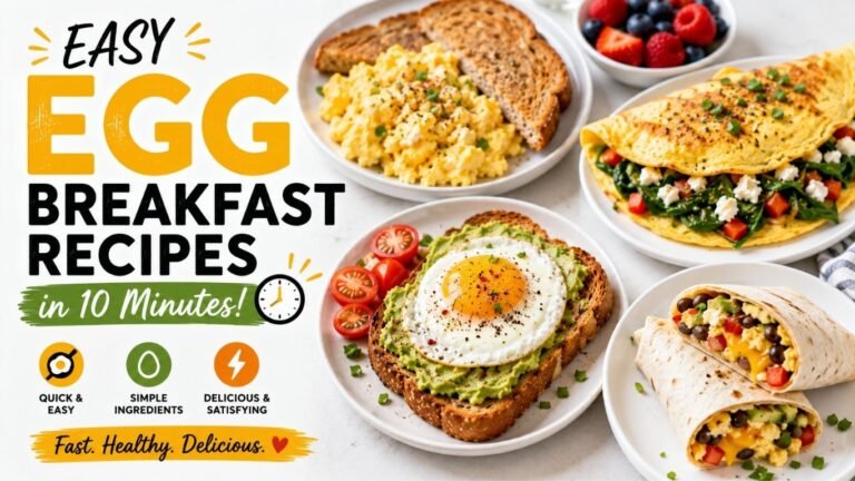 Easy Egg Breakfast Recipes in 10 Minutes