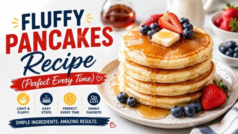 Fluffy Pancakes Recipe – Perfect Every Time