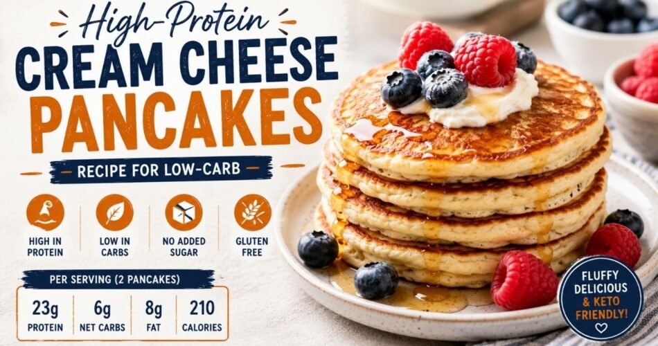 High-Protein Cream Cheese Pancakes