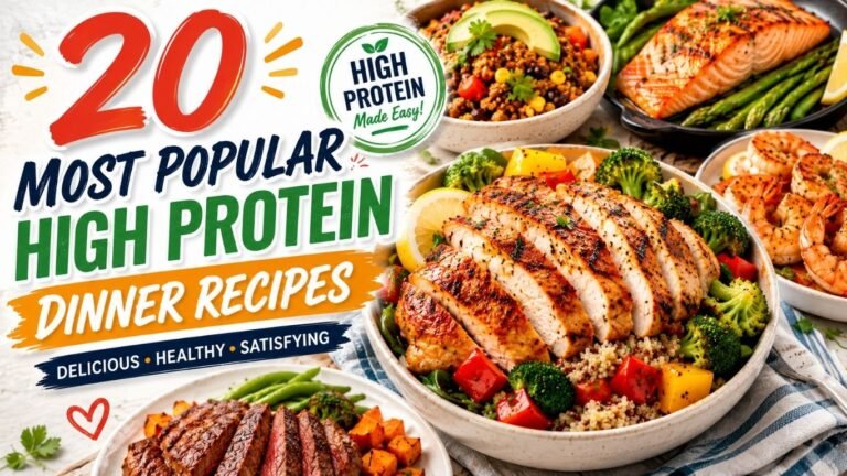 20 Most Popular High Protein Dinner Recipes