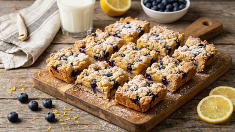 Lemon Blueberry Bars Recipe (Easy & Foolproof!)