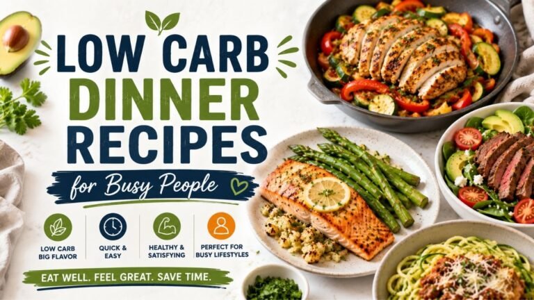 Low Carb Dinner Recipes for Busy People