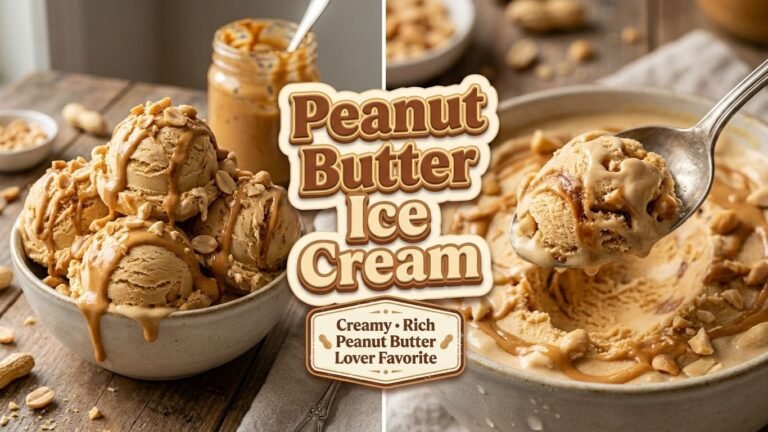 Peanut Butter Ice Cream Recipe (Rich, Creamy & Easy!)