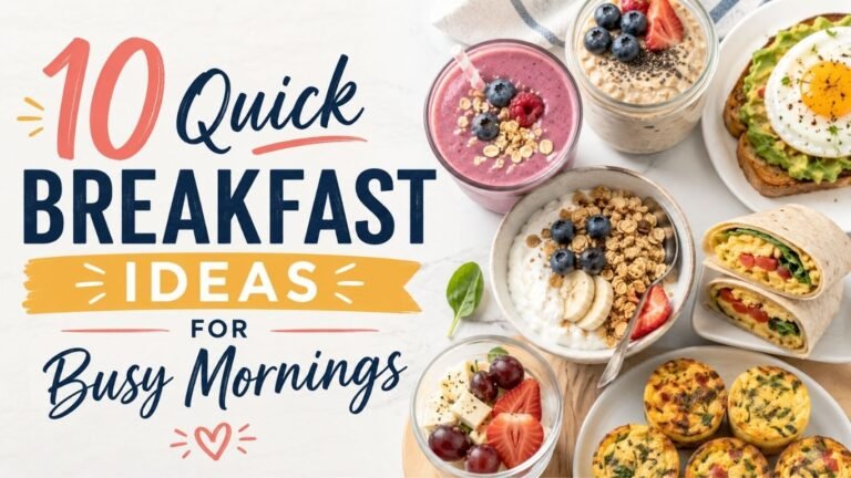10 Quick Breakfast Ideas for Busy Mornings