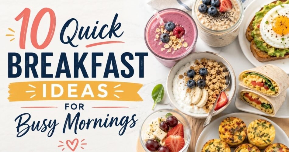 Quick Breakfast Ideas for Busy Mornings