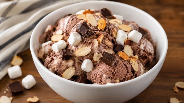 Rocky Road Ice Cream Recipe (No-Churn & Churned!)