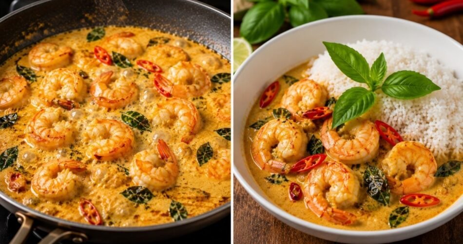 Thai coconut shrimp curry