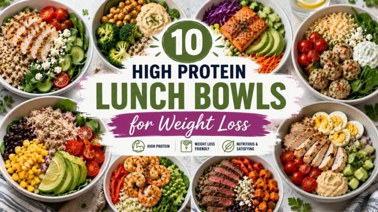 10 High Protein Lunch Bowls for Weight Loss
