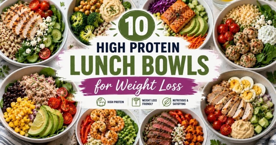 10 High Protein Lunch Bowls for Weight Loss