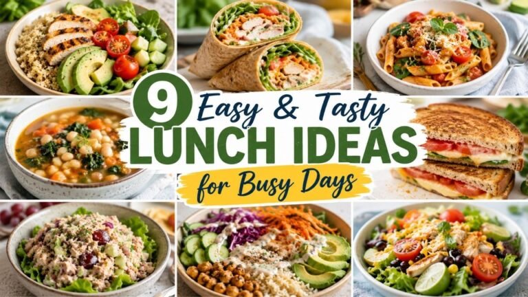 9 Easy & Tasty Lunch Ideas for Busy Days
