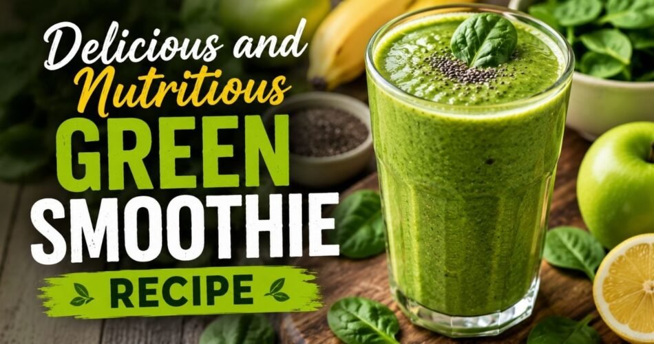 Delicious and Nutritious Green Smoothie Recipe