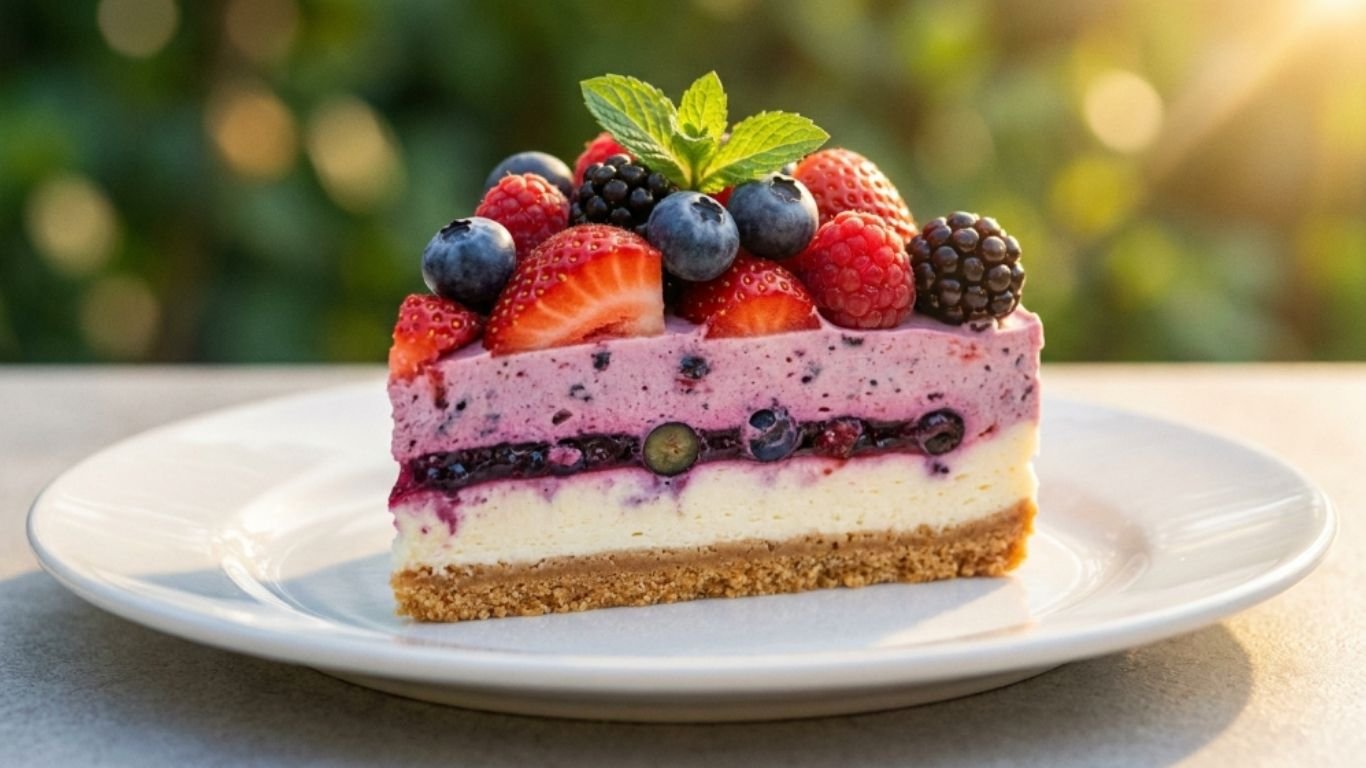 No Bake Berry Lush Dessert