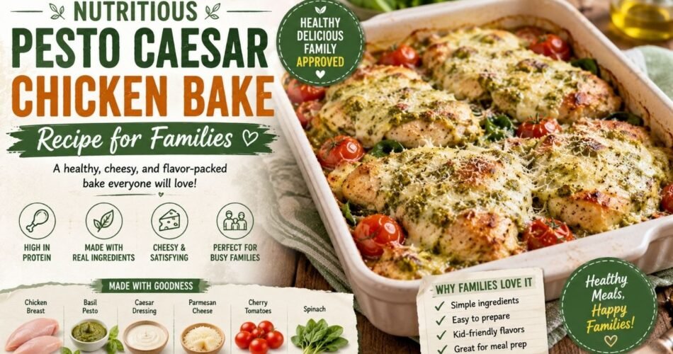 Pesto Caesar Chicken Bake Recipe